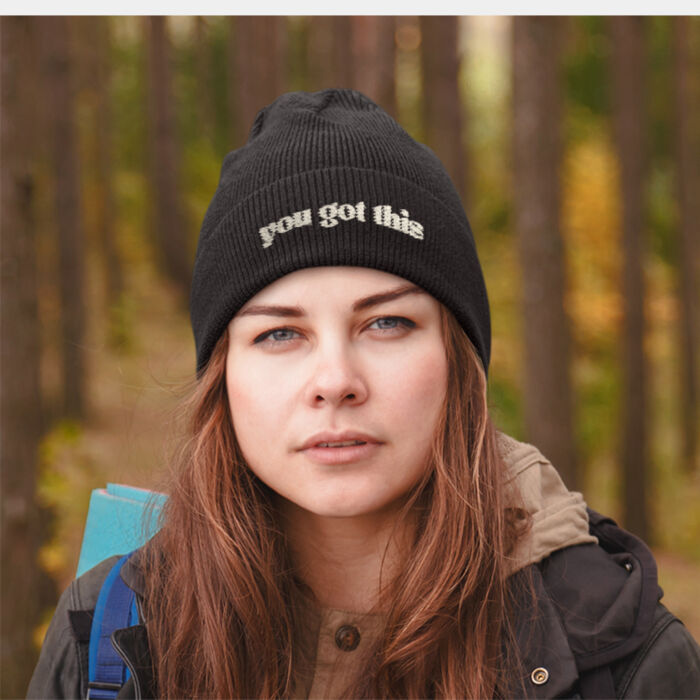 You Got This black toque - ATC  KNIT TOQUE Thumbnail